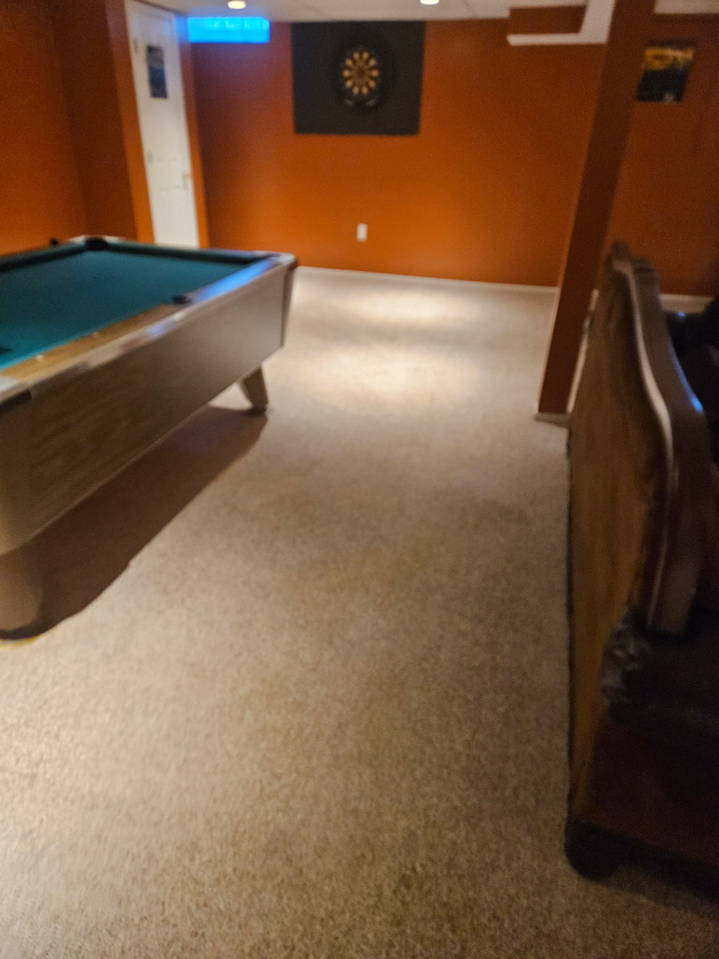Basement carpet cleaning